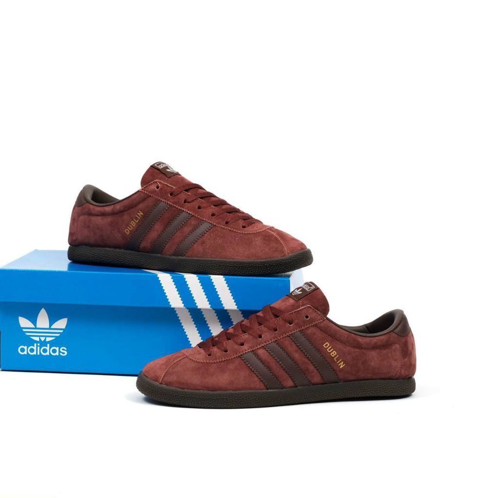 Sepatu Casual Sneakers Adidas Dublin Auburn Brown Gum City Series