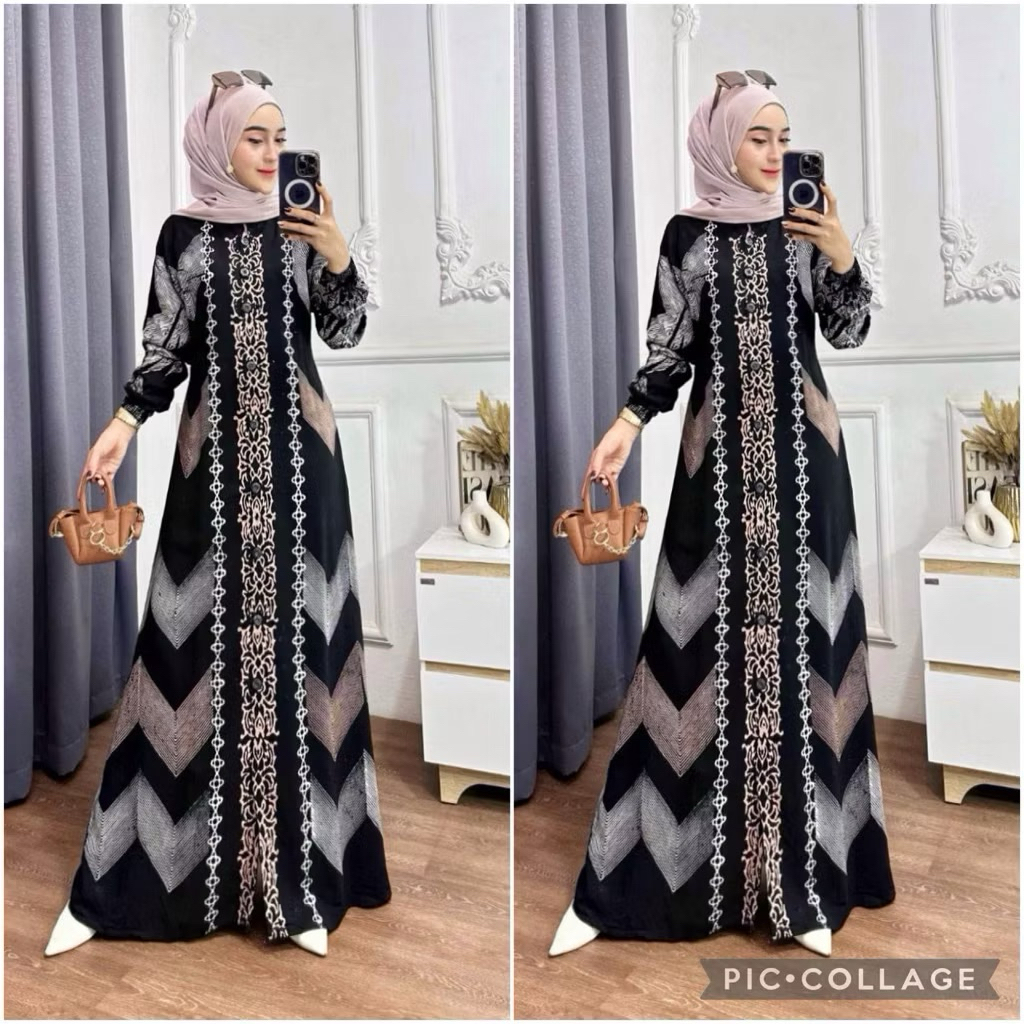 Gamis Twill Rayon Mutiara All Size