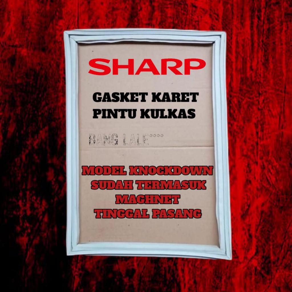 GASKET KARET PINTU FREEZER SHARP FRV 300 KNOCKDOWN 106 X 50 CM