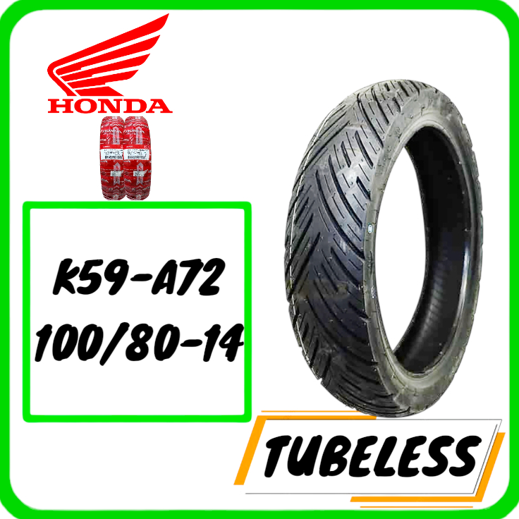 BAN TUBELESS FEDERAL K59-A72 100/80-14 ORIGINAL AHM