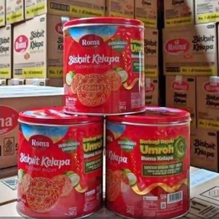 Roma Biskuit Original Kelapa - Roma Kaleng - Roma Karton isi 6