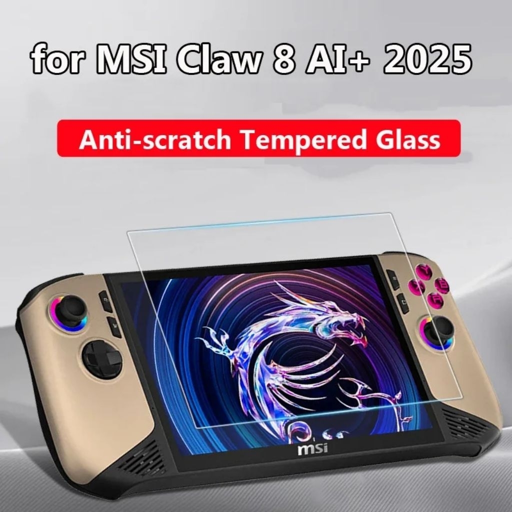 Tempered Glass for MSI Claw A1M / Claw 8 Al+ / Claw A8 BZ2EM Premium Screen Protector - MSI Claw A1M