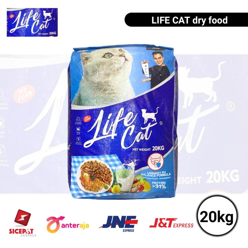 (EXPEDISI) Makanan Kucing Life Cat 20kg Dry Food