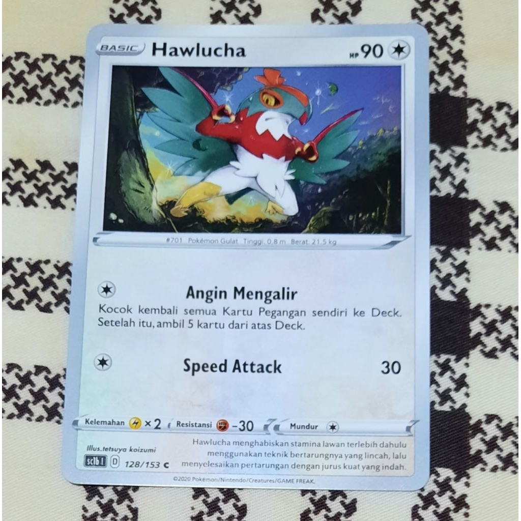 Kartu Pokemon Hawlucha Sc1b bahasa indo tcg