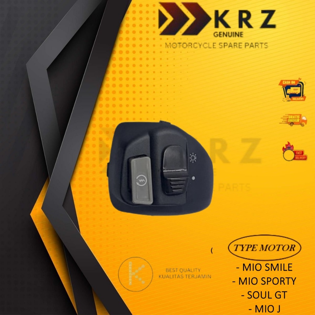 KRZ  SET SAKLAR KANAN MIO SWITCH HANDLE MOTOR MIO J SOUL GT XEON JUPITER Z MX MIO 125 MIO Z TOMBOL S