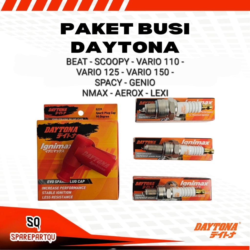 Paket Cangklong Busi Beat Vario 110 Vario 125 Vario 150 Scoopy Genio Spacy Daytona Racing Cop Busi