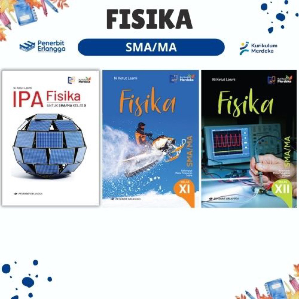 BUKU IPA FISIKA KELAS 10 11 12 SMA/MA PENERBIT ERLANGGA