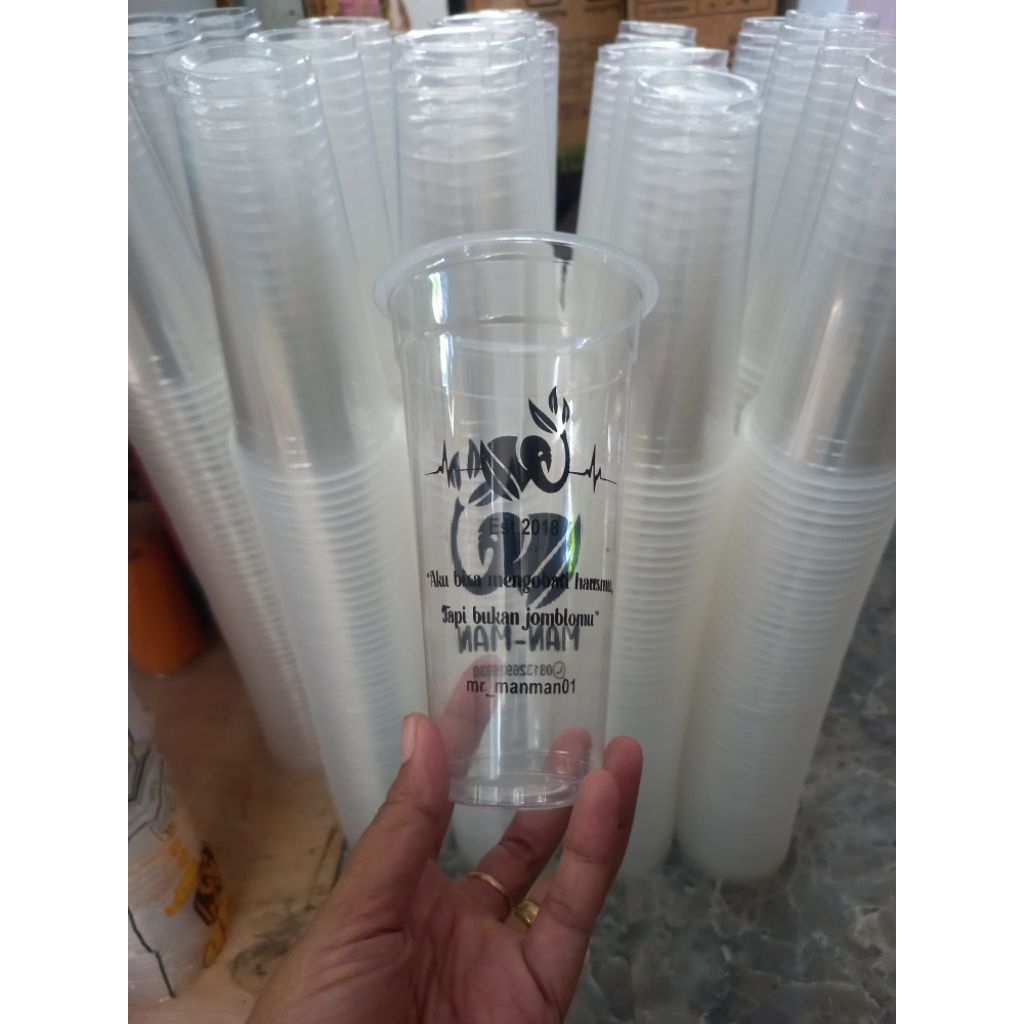 sablon cup 18oz slim