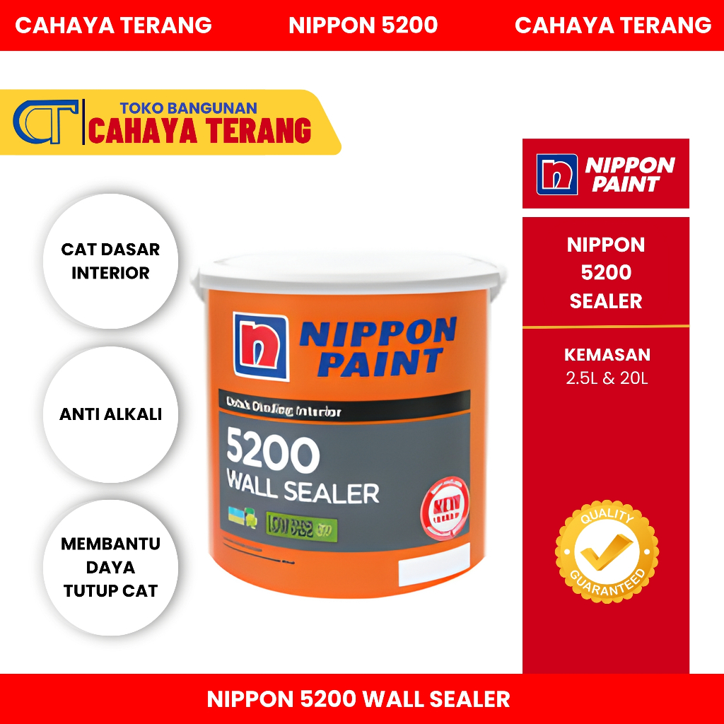 CAT DASAR TEMBOK INTERIOR 5200 4KG NIPPON PAINT