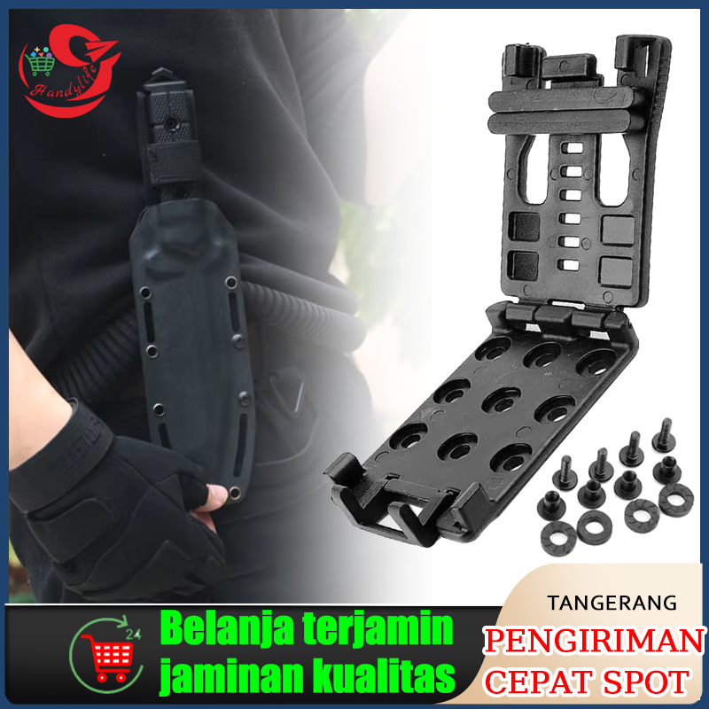 Klip Sarung Pisau Holster Pisau Dan Kopel Tactical Hitam