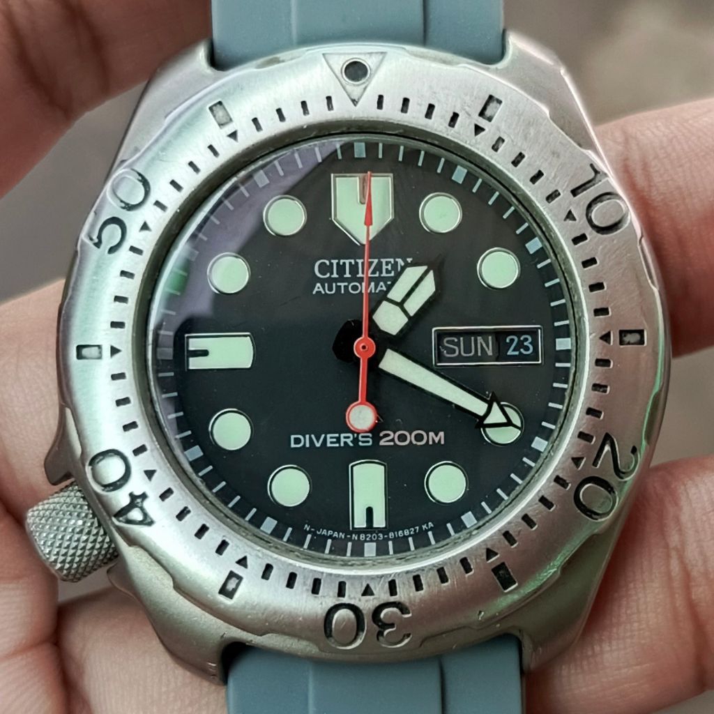 Jam Tangan Citizen Promaster Diver's 200M Titanium Automatic Original