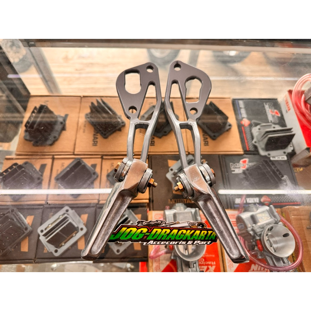 STEP HANGER KNALPOT NON JOMBLO NINJA R  SS TYPE SUPER COBRA BAHAN FULL BESI MURNI PROSES CNC ANTI PA