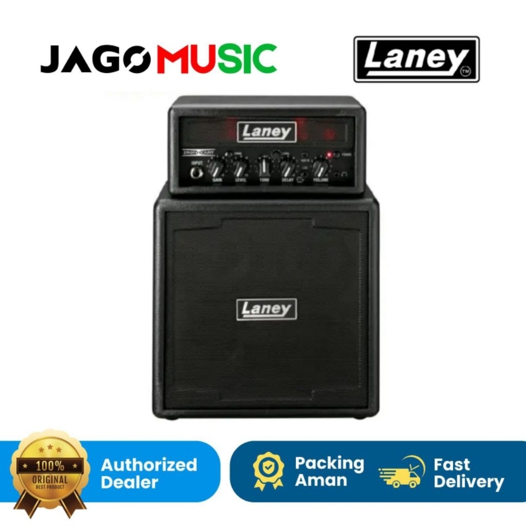 Laney Ministack Iron Battery Powered Guitar Amp with Smartphone Interface Ampli Laney Mini Stack Iro