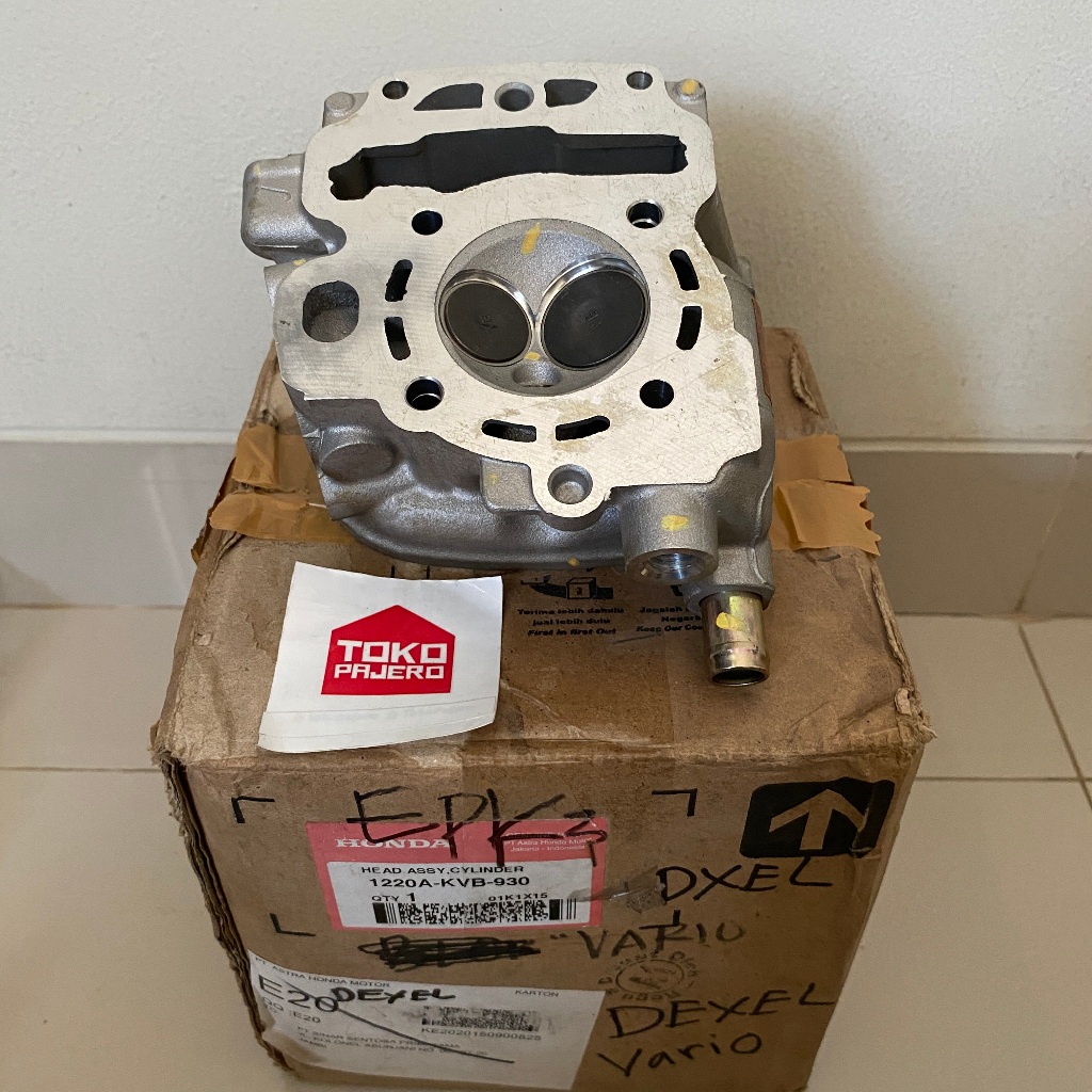 Blok Silinder Head Assy Cylinder Vario Karbu Lama Techno 110 Original AHM 1220A-KVB-930