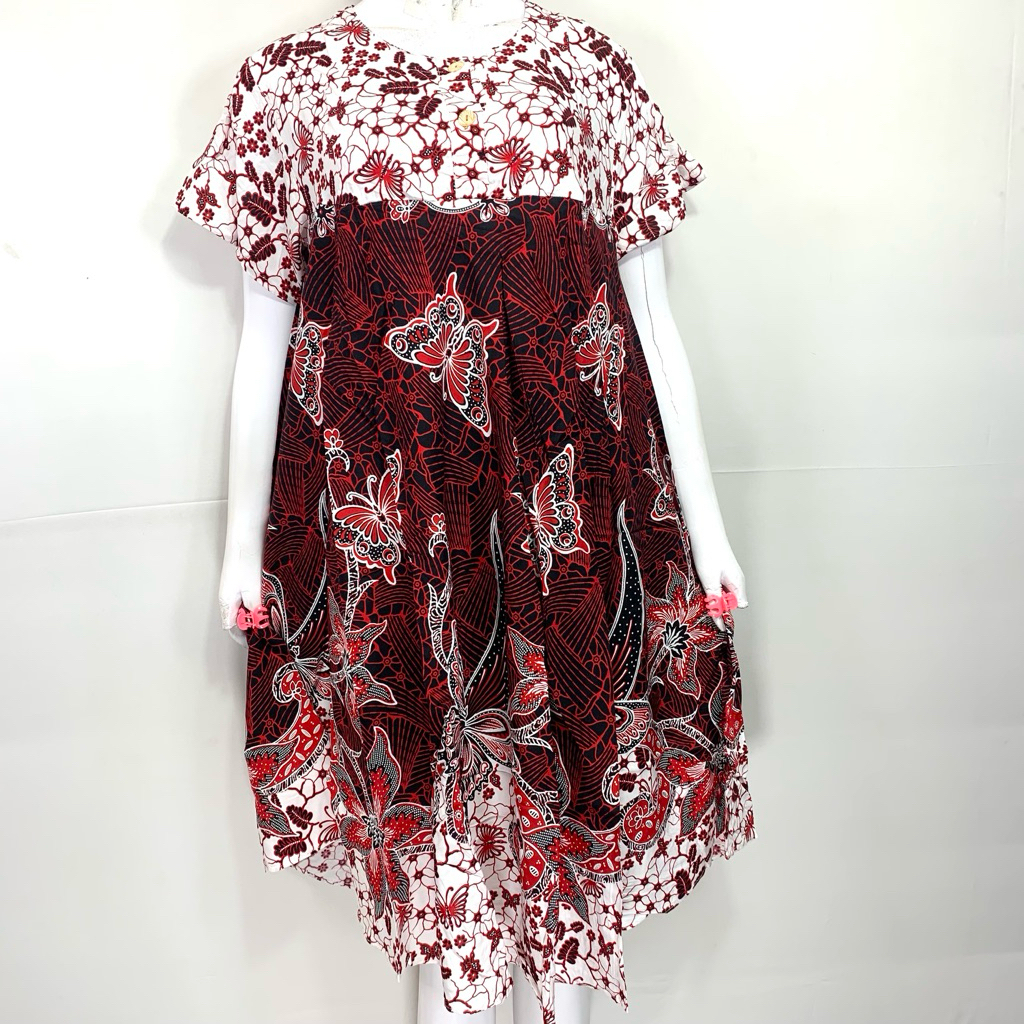 Sikobajutidur - Kencana Ungu Klok Daster Payung Label Hijau | Daster Batik