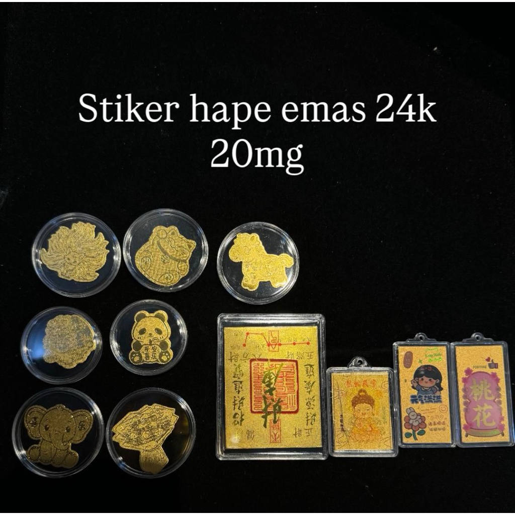 Stiker hp emas 24k 20mg