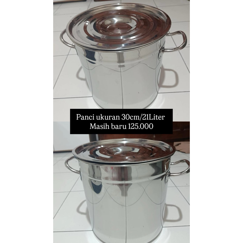 Panci Stainless Steel Besar