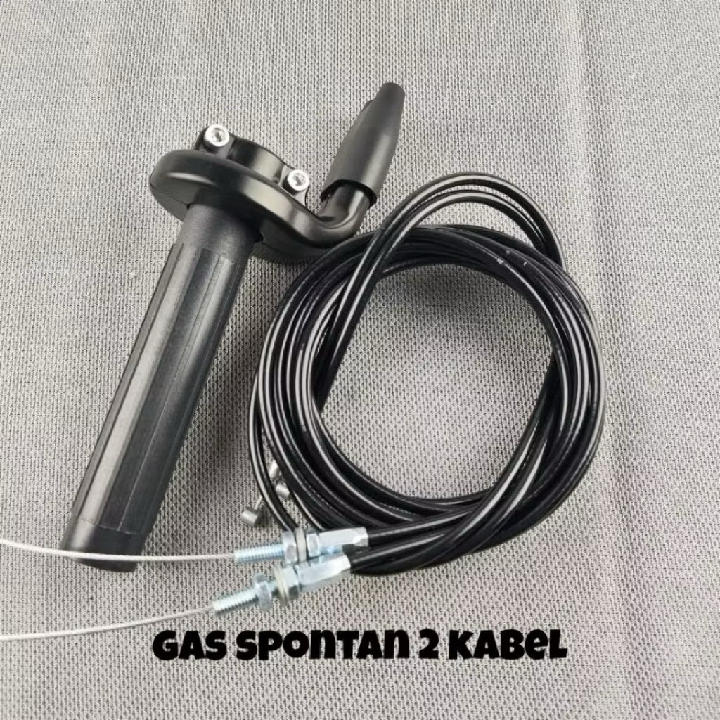 GAS SPONTAN 2 KABEL CRF KLX VARIO SCOOPY BEAT NEW NINJA 250 FI GAS KONTAN 2 KABEL D TRACKER UNIVERSA