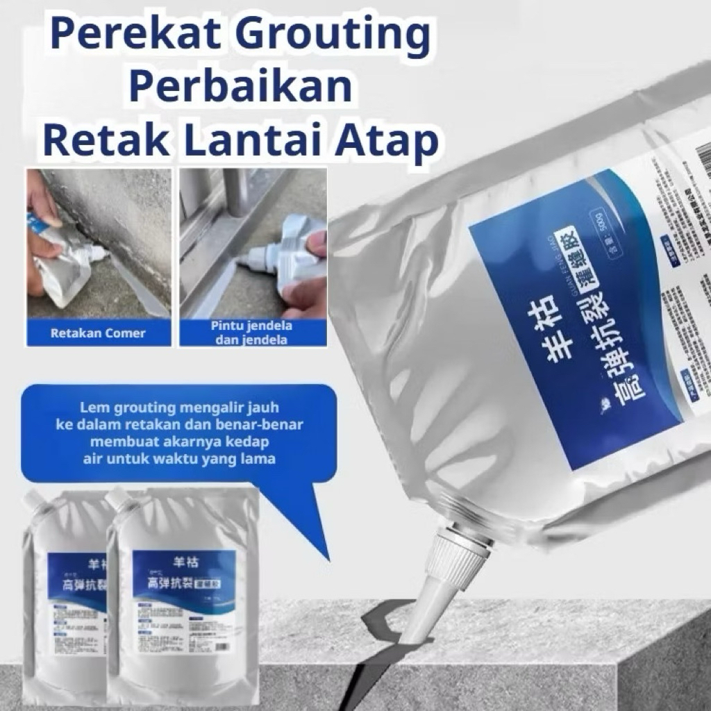 Lem Dempul Beton Perbaikan Retak Atap Dan Lantai / Lem Anti Bocor Anti Air