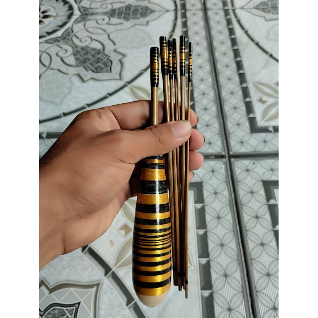 joran tanago bambu panjang lentur panjang 125 + sarung