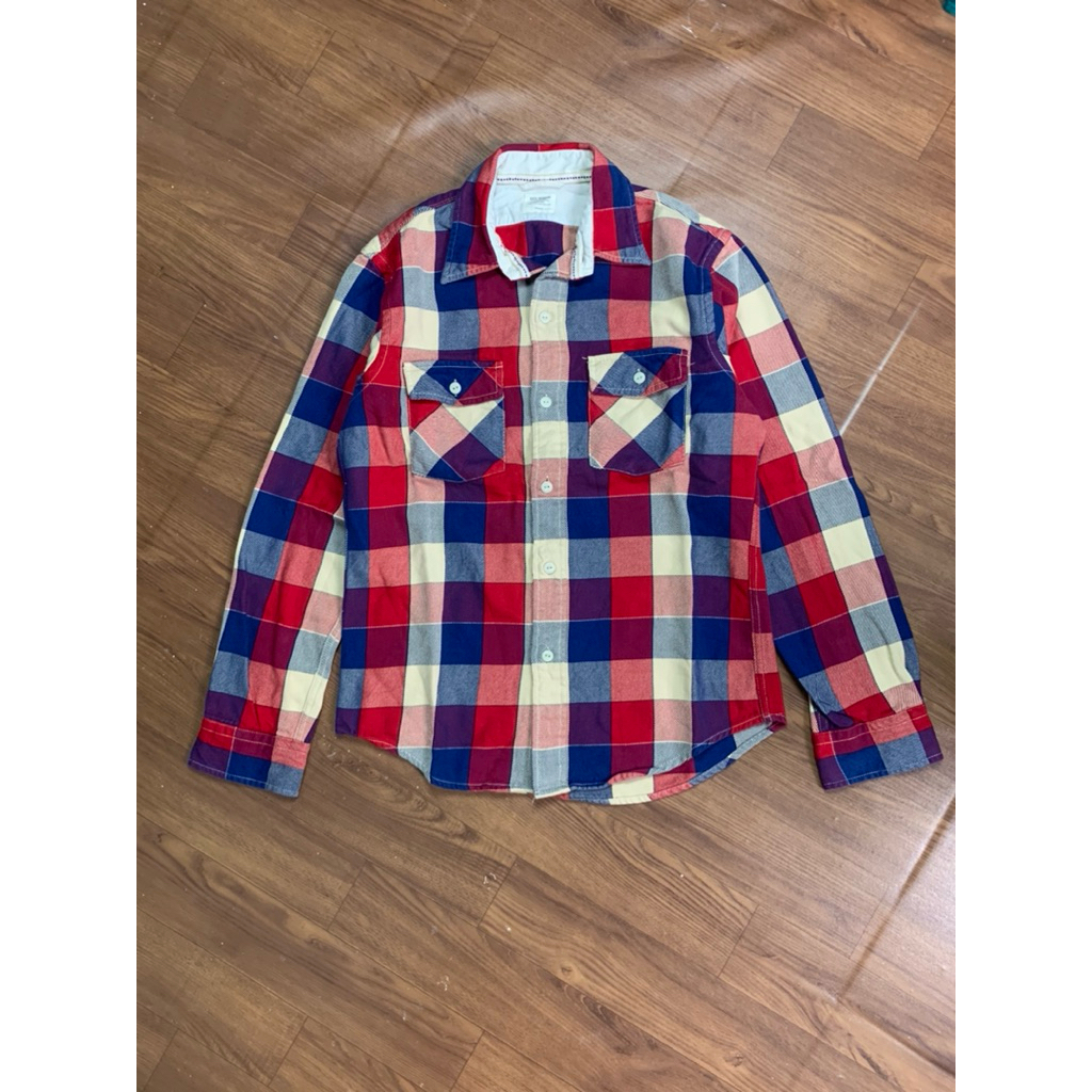 KEMEJA FLANNEL DOUBLE POCKET BACK NUMBER | SECOND ORIGINAL