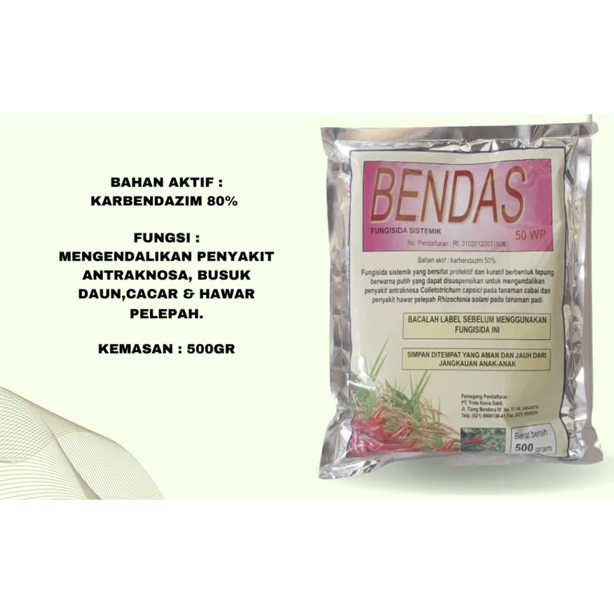 FUNGISIDA BENDAS 500gr