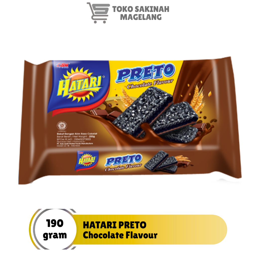 hatari preto coklat 200gr barcode 8997025911171 kue kering kue lebaran hampers biskuit oleh oleh par