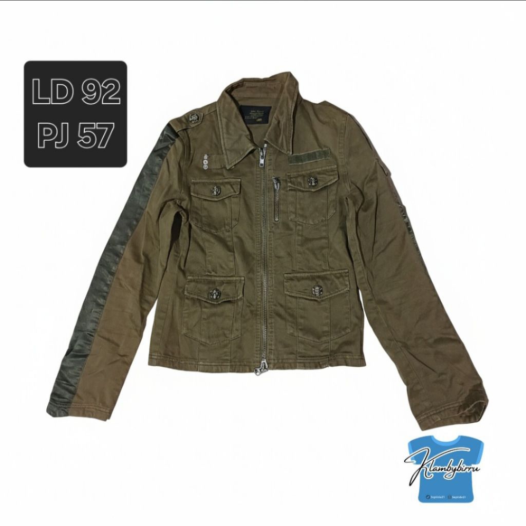 JAKET JEANS ARMY KEREN ANAK MOTOR DILAN ld 92 pj 57