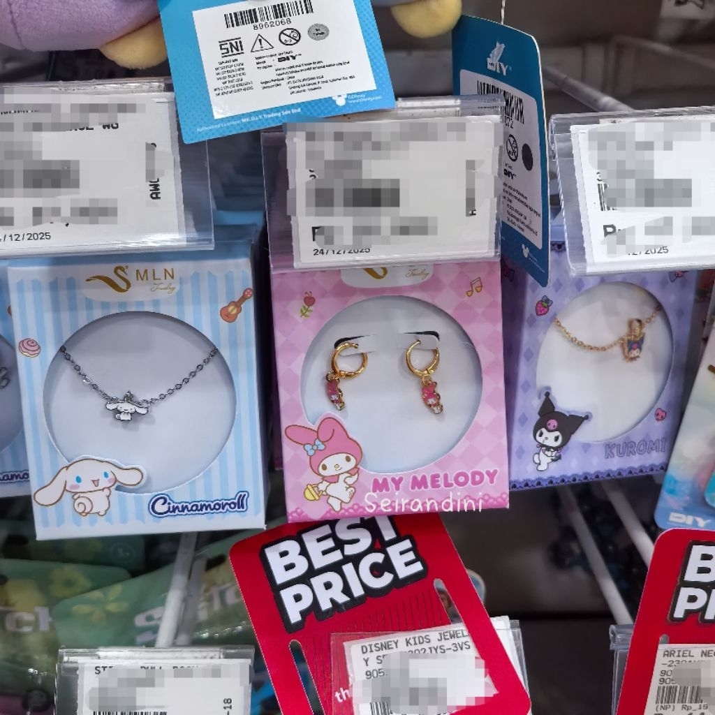 NEW Kalung Anak Sanrio Kuromi Cinnamoroll Hello Kitty My Melody Silver Gold Necklace Kado Hadiah Uni