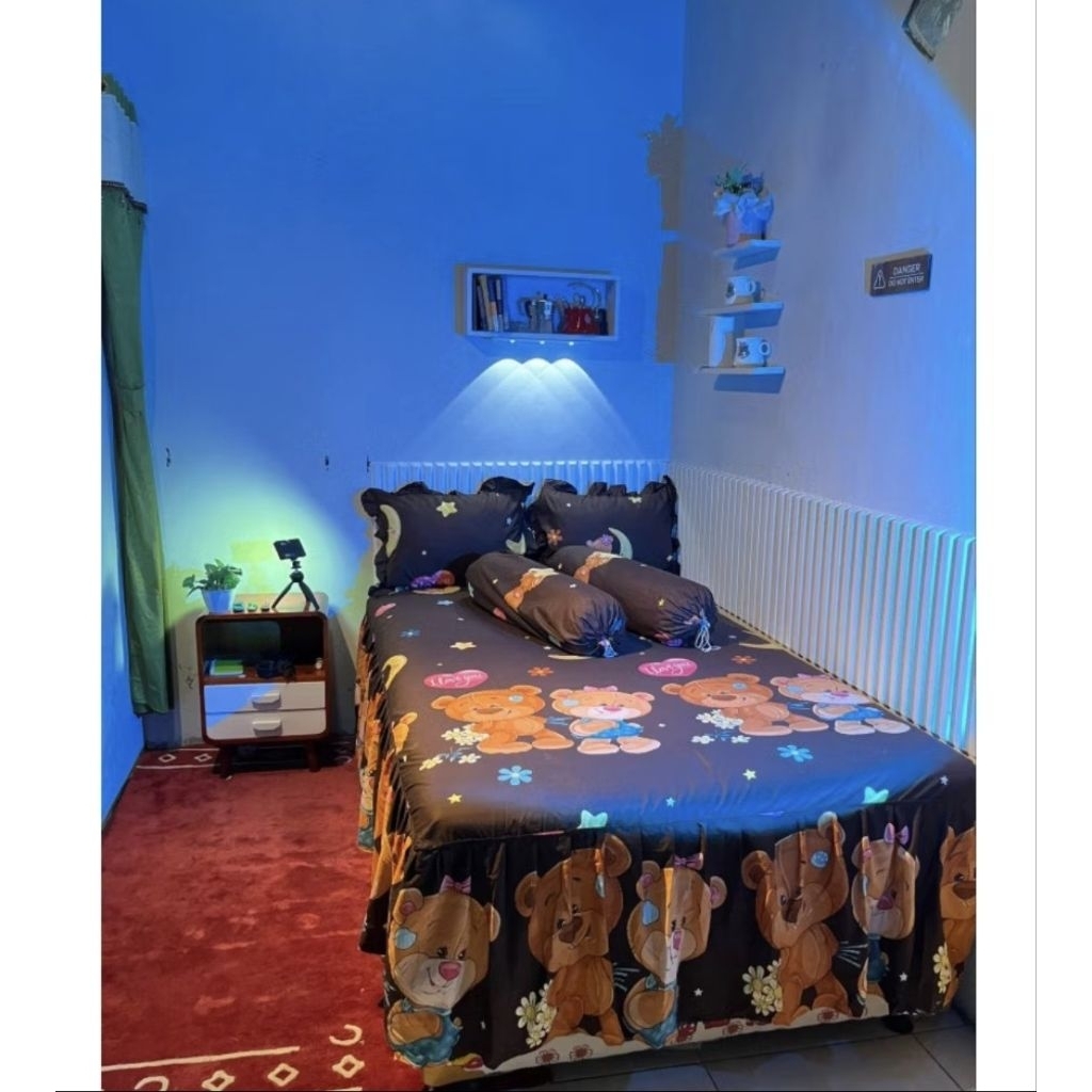 SPREI RUMBAI UKURAN JUMBO 200X200 PREMIUM FREE 2 SARBAN 2 SARGUL