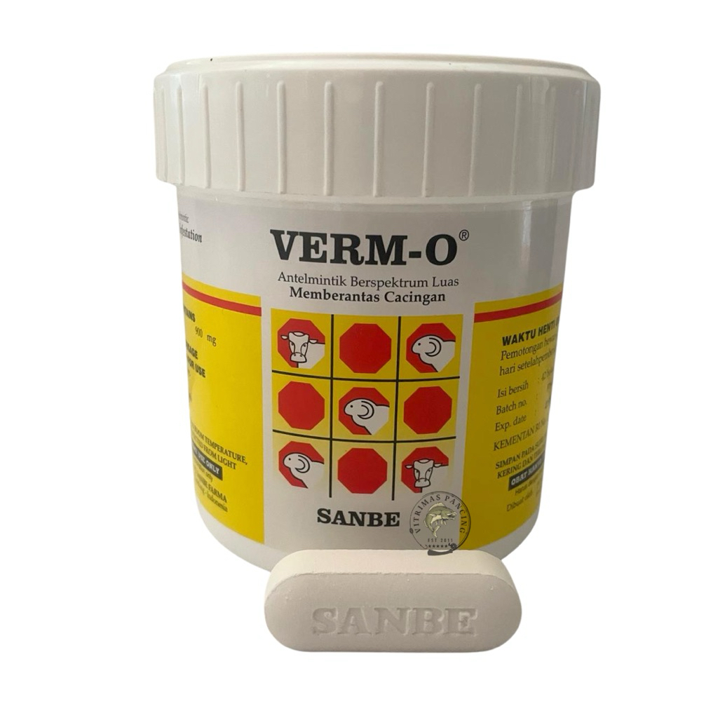 ECERAN Verm O Bolus/Obat cacing sapi kerbau kuda/Obat Cacing SANBE
