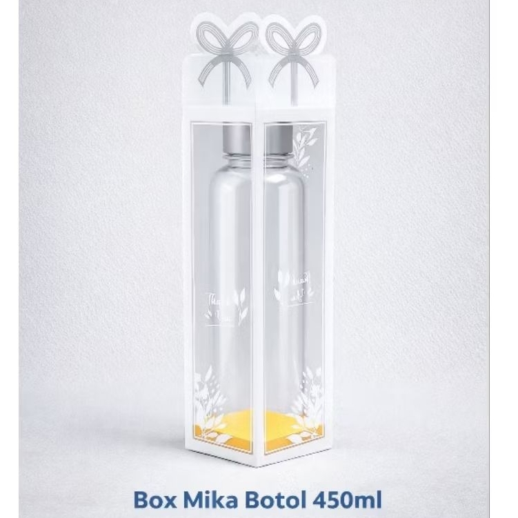 Box Mika Souvenir Botol 450ml | Box Mika Tumbler | Kemasan Souvenir Murah | Souvenir Nikah & Hampers