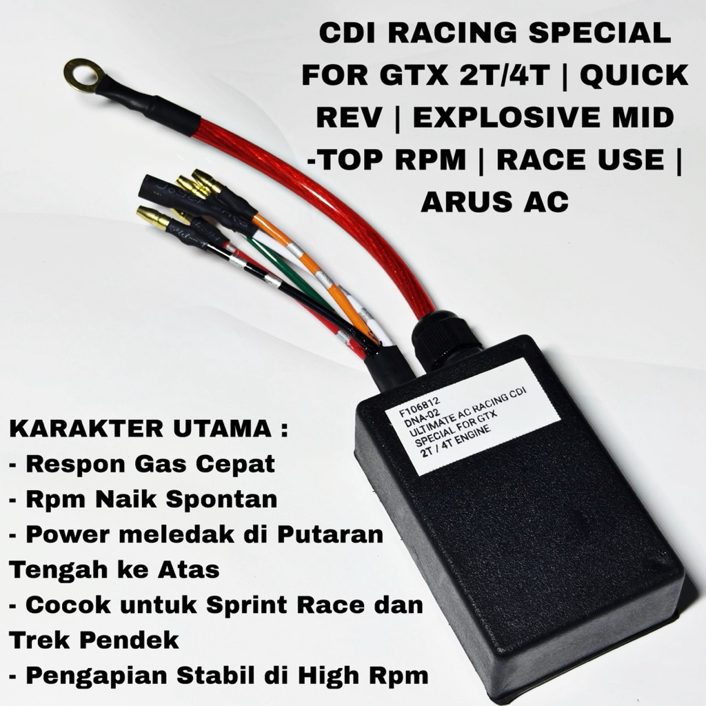 CDI Racing AC GTX 2T/4T | Quick Rev | Explosive Mid–Top RPM | Race Use