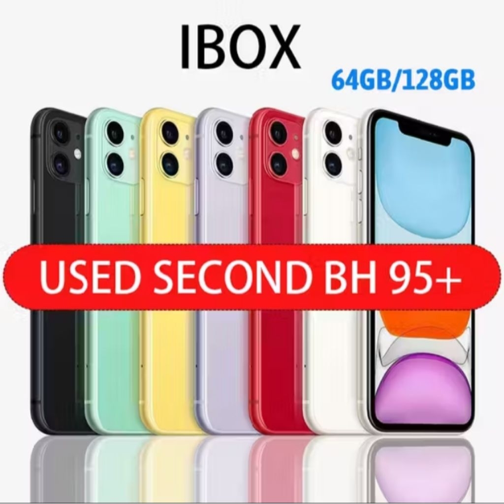 IPHONE 11 SECOND ORIGINAL FULSET 128GB/256GB KONDISI NORMAL MASIH SEPERTI BARU BH 90+