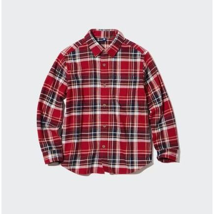 UNIQLO Kemeja Flannel Merah