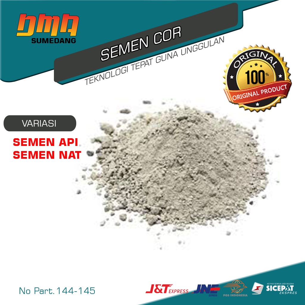 Semen Tahan Api Mortar chor (TNC 16 TAHAN PADA SUHU 1500° C) / Semen cor NAT per Kg