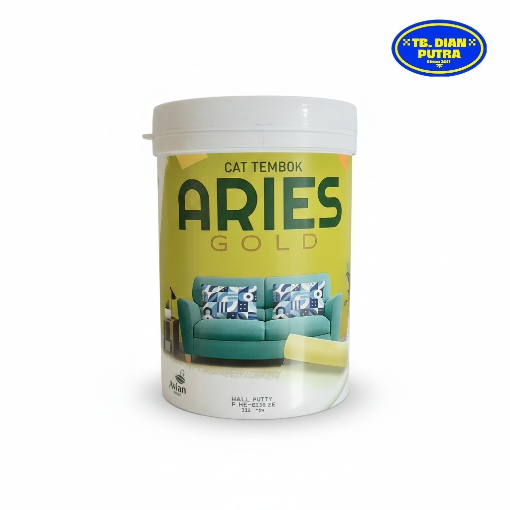 Plamir Tembok Aries Gold 1KG | Aries Gold Wall Putty