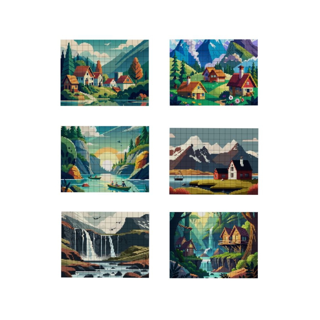 Pola Kristik Pemandangan