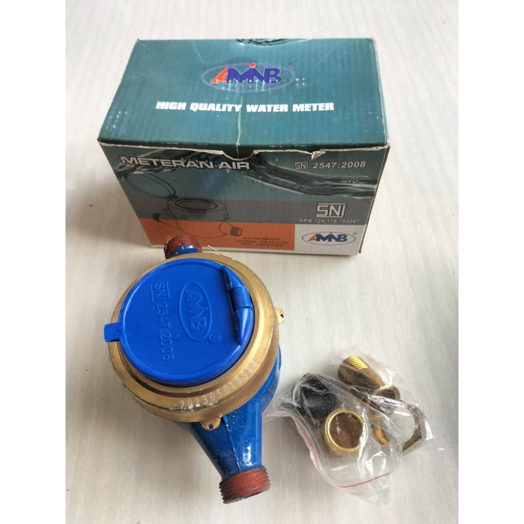 meteran air besi amnb