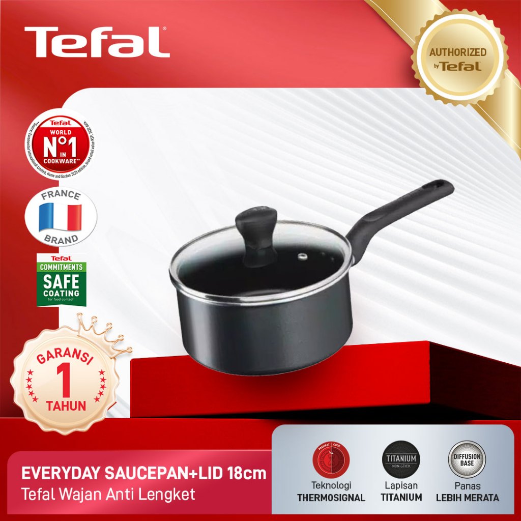 Tefal Everyday Cooking Saucepan 18cm with Lid