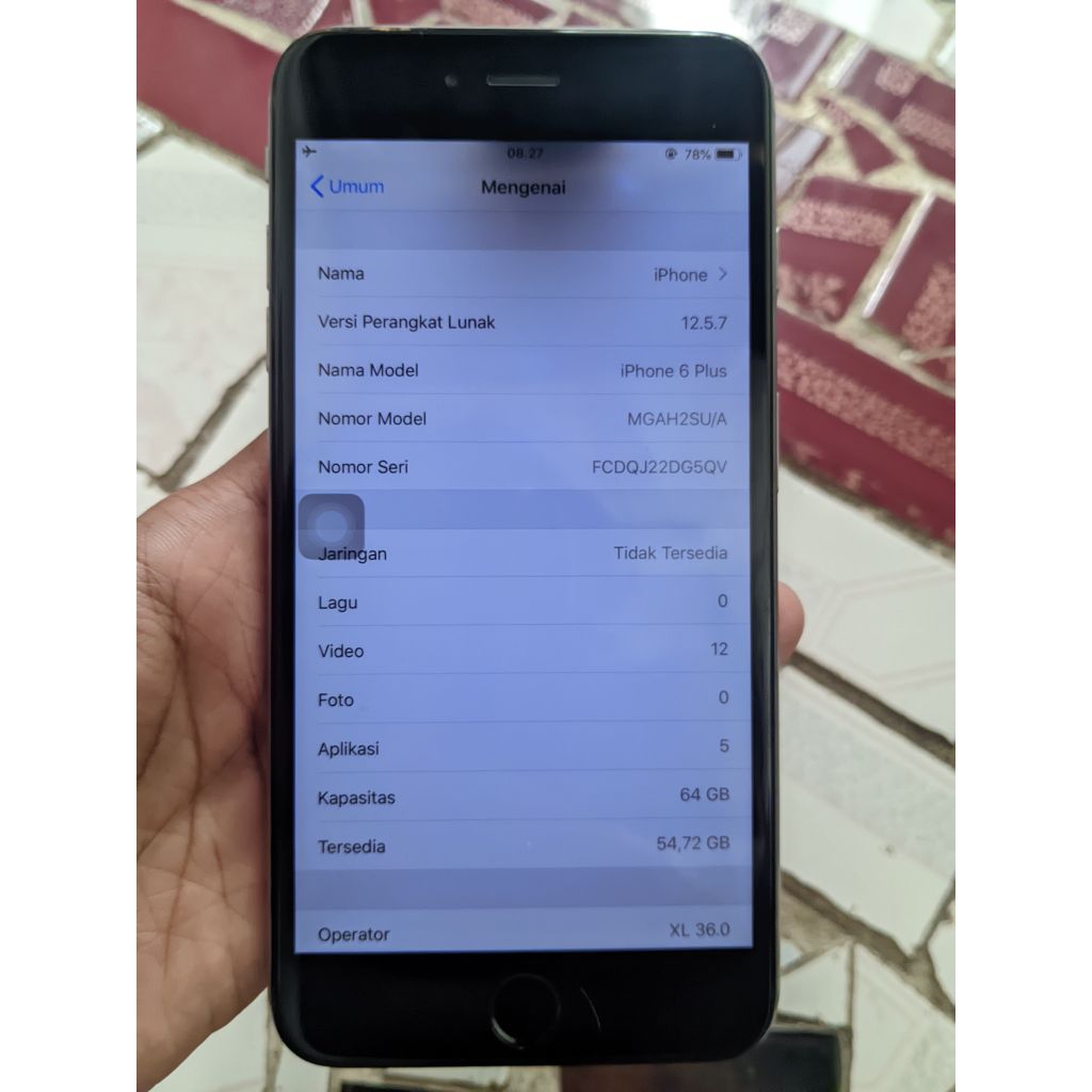 iphone 6 plus 64gb minus dikit