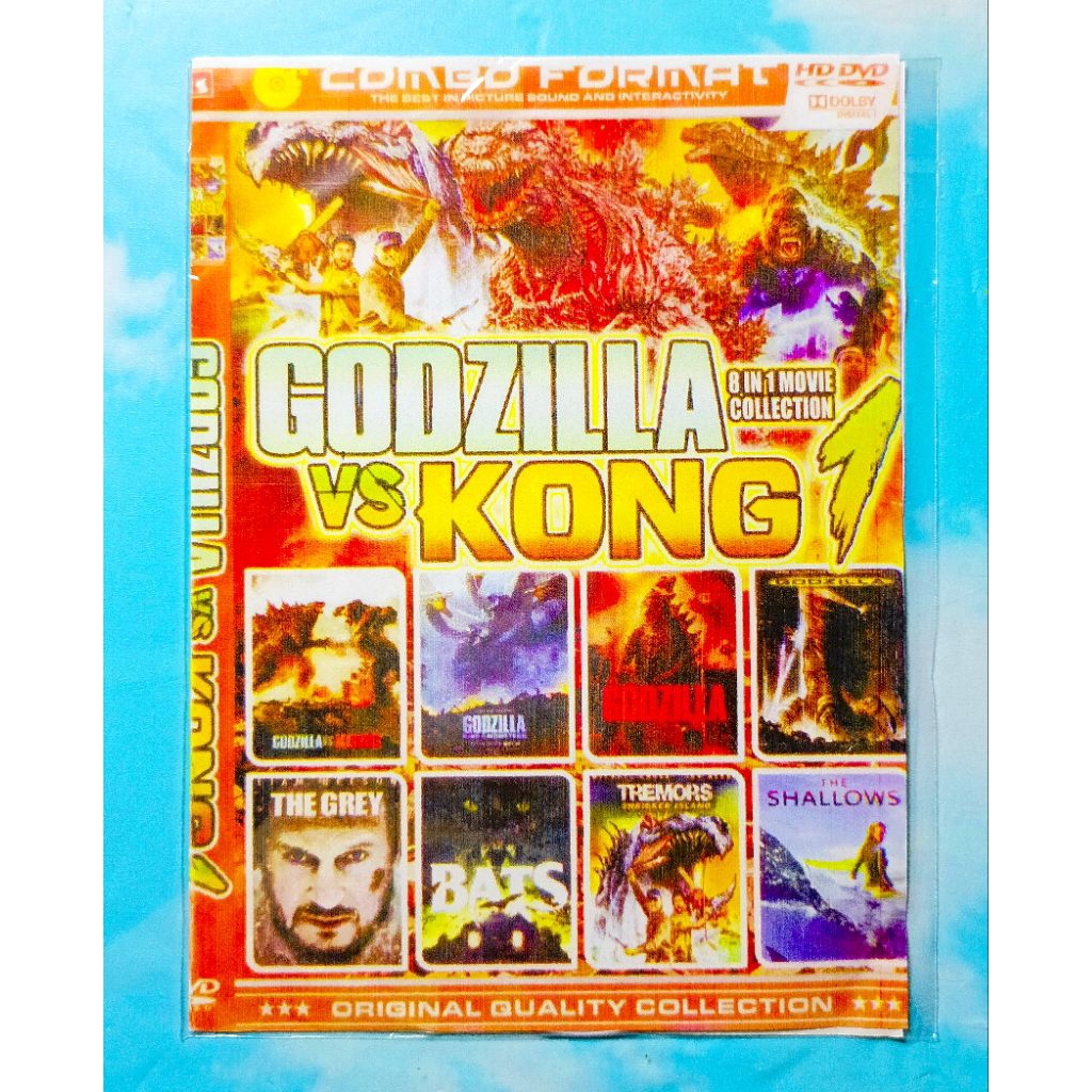 Kaset film Godzilla koleksi isi 8 judul film terpopuler