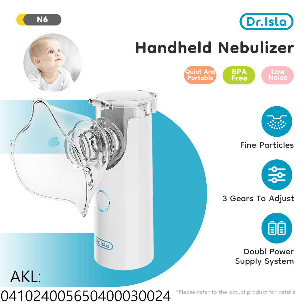 Dr.isla Nebulizer Portable Mesh Alat Uap Bantu Pernafasan Asma Inhalasi/alat Nebulizer Anak/Cocok Un