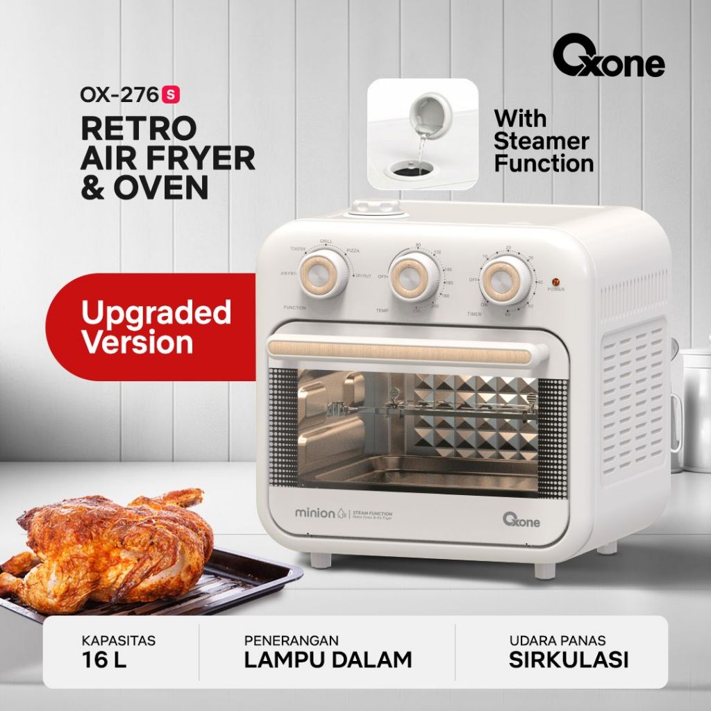 Oxone OX276 Retro Mini Oven & Air Fryer Minion Series