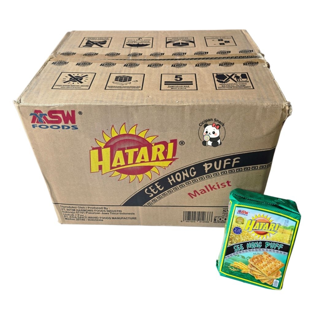 [GROSIR] HATARI SEE HONG PUFF MALKIST 245 GR DUS ISI 36 PCS