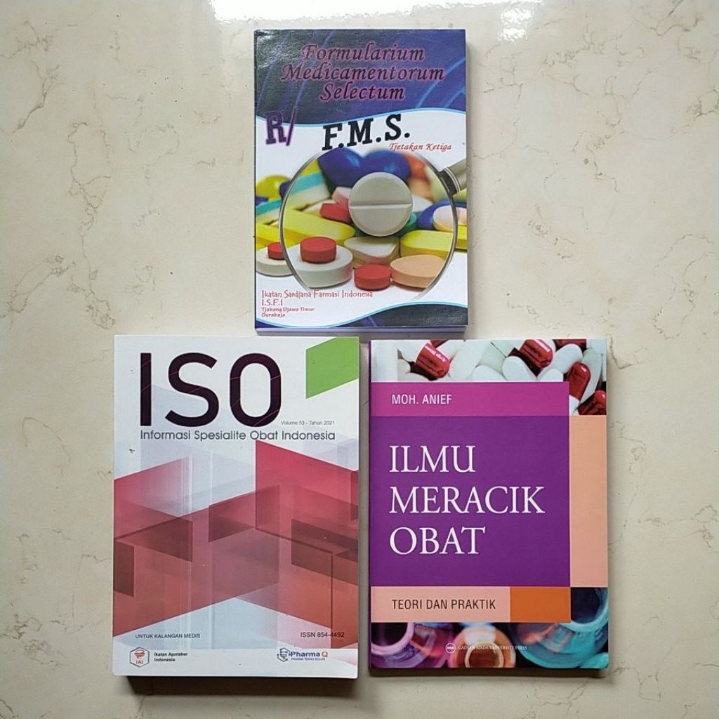 3 buku paket farmasi ISO, IMO, FMS