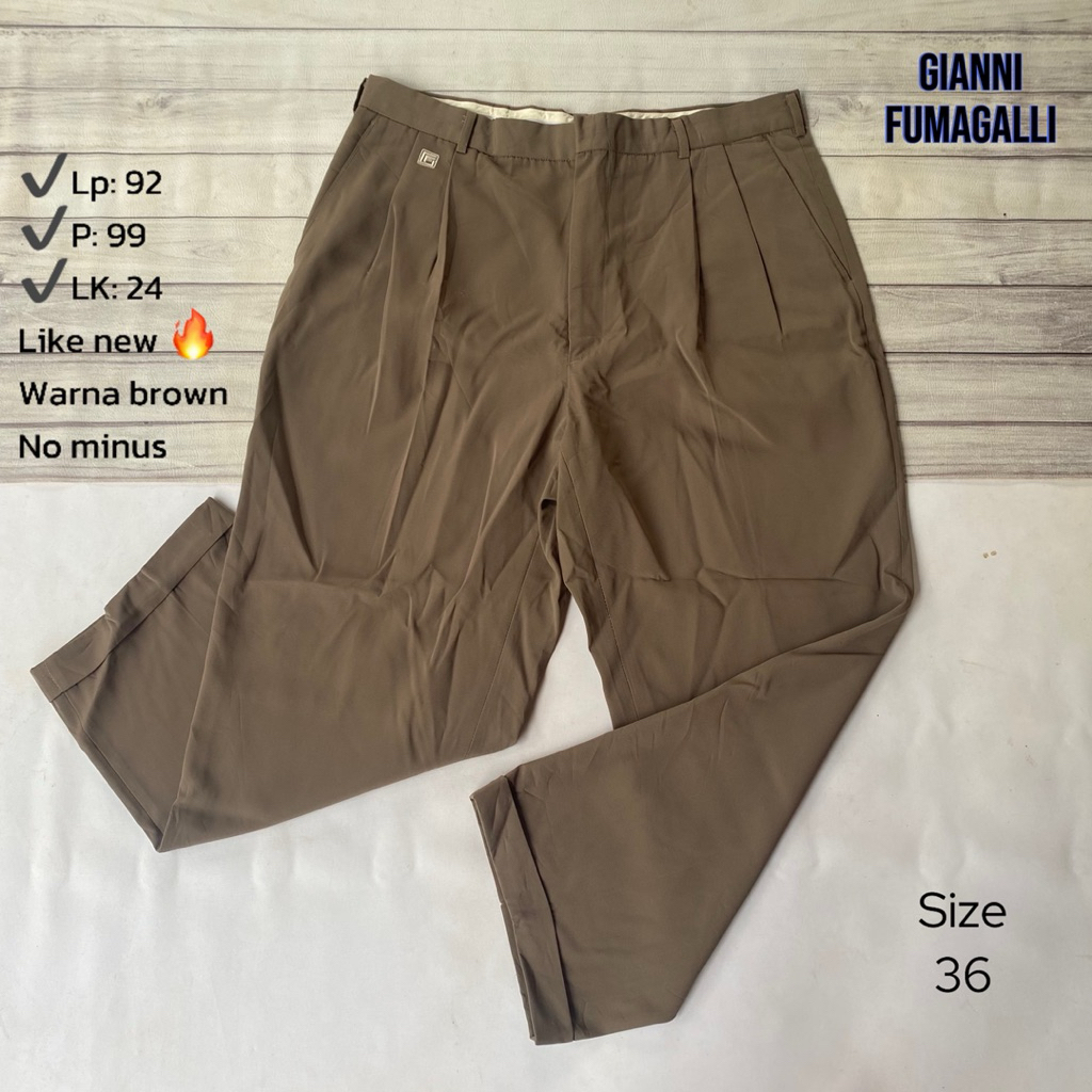 Celana kerja brand Gianni Fumaganni/ celana formal