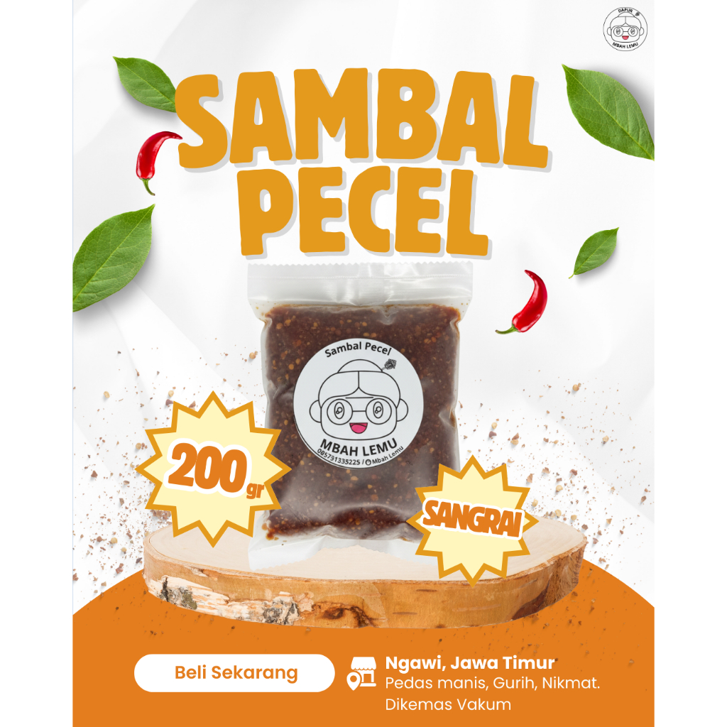 Sambel Pecel Bumbu Pecel Sambel Kacang 200gr