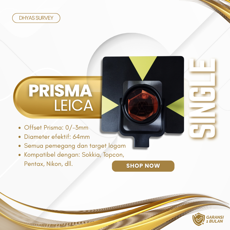 Prisma Single Leica prisma AK leica Hitam prisma Total Station Leica GPH1