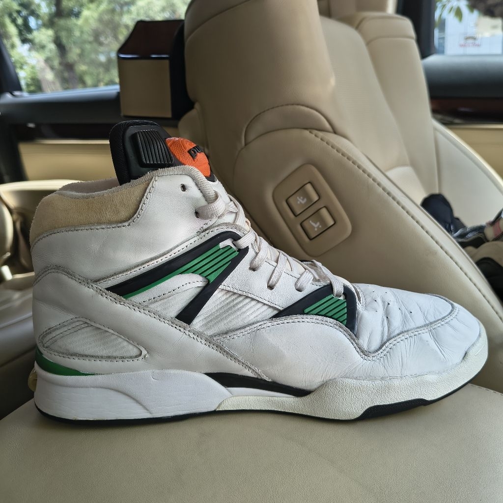 Sepatu Reebok Pump Omni Zone Retro White Green | Size 43 (28cm) | Preloved